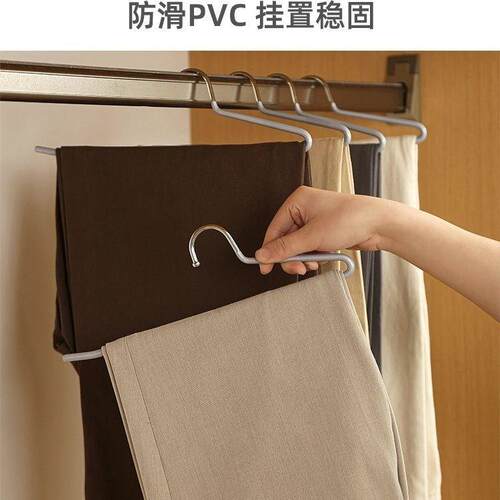 创意32.5cm成人裤架短脖子衣架省空间鹅型裤子架衣柜收纳
