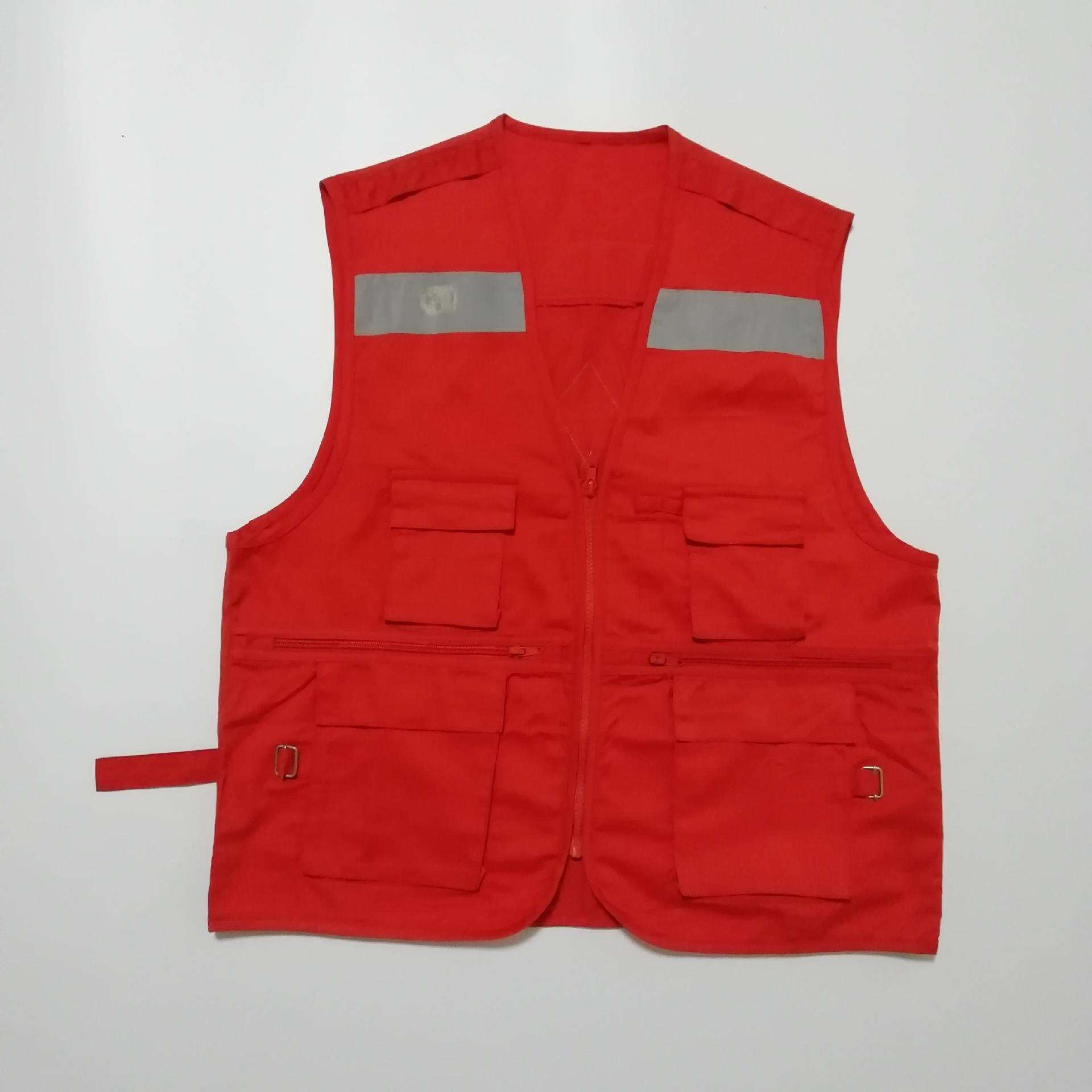 户外摄影多口袋工作服志愿者马甲应急管理记者背心工装马甲