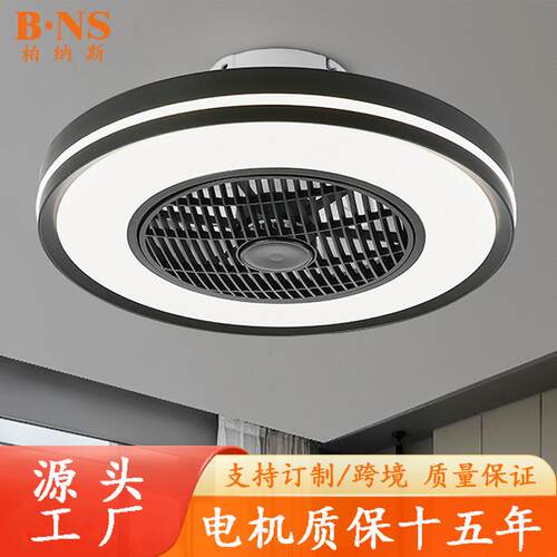外贸跨境亚马逊导风轮风扇灯智能遥控LED110V美式简约卧室风扇灯