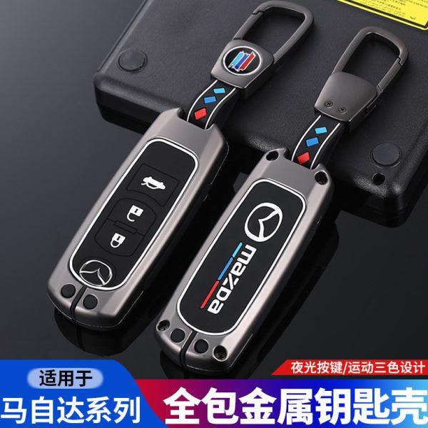 专用马自达3昂克赛拉汽车钥匙套cx4阿特兹6睿翼cx5星骋cx-8包扣壳