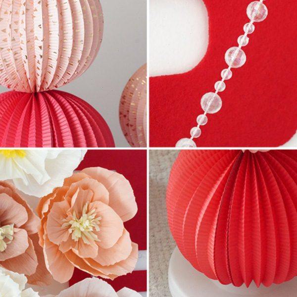 结婚婚房装饰女方新房卧室客厅喜字背景墙布置备婚用品锁美家居