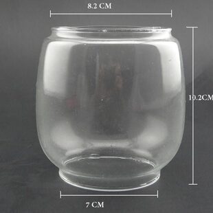 磨砂透明复古手提灯罩老式灯罩亚克力煤油灯防风马灯玻璃灯罩大号