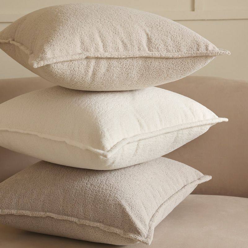 2024奶油风高端抱枕沙发客厅垫床头轻奢感毛绒靠枕套不含芯正方形,居家布艺,靠垫/抱枕,淘宝优惠券,粉丝福利购,淘宝优惠卷