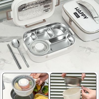 不锈钢保温饭盒上班族高初中小学生专用可微波炉加热2025新款餐盒