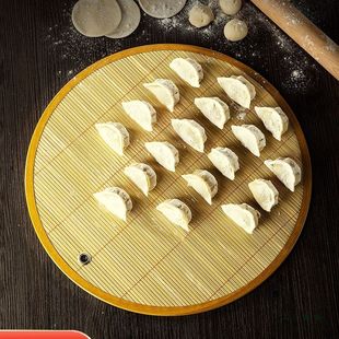 饺子托盘盖帘放饺子的帘子家用竹制水饺篦子饺子垫子防粘盖放置盘