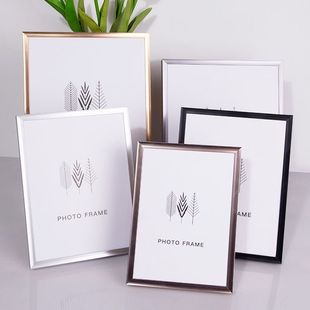 铝合金相框免拆式7810寸摆台相架儿童写真照片框挂墙现代简约