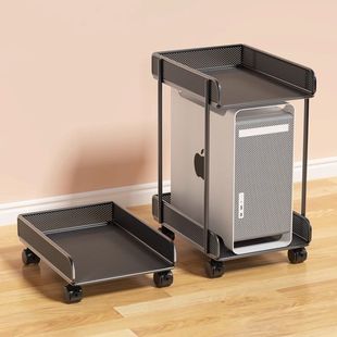 电脑主机移动托架机箱放置架台式小型底座带轮放电脑收纳置物架