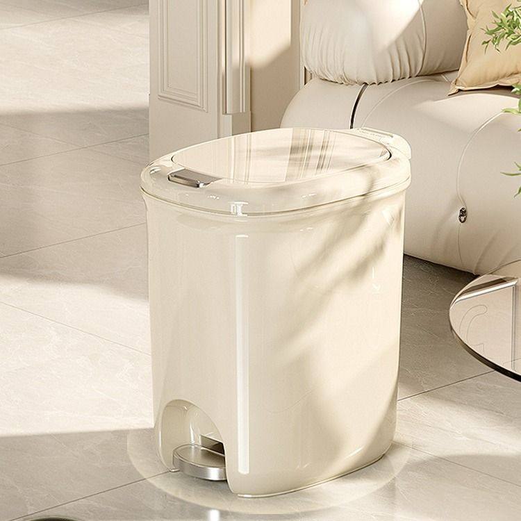 垃圾桶脚踩手按新款家用卫生间厕所带盖厨房客厅大号大容量