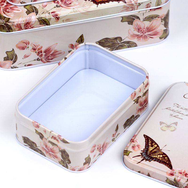 三件套铁皮收纳盒饼干糖果装红包桌面杂物整理盒小箱子储物盒,包装,马口铁盒,淘宝优惠券,粉丝福利购,淘宝优惠卷