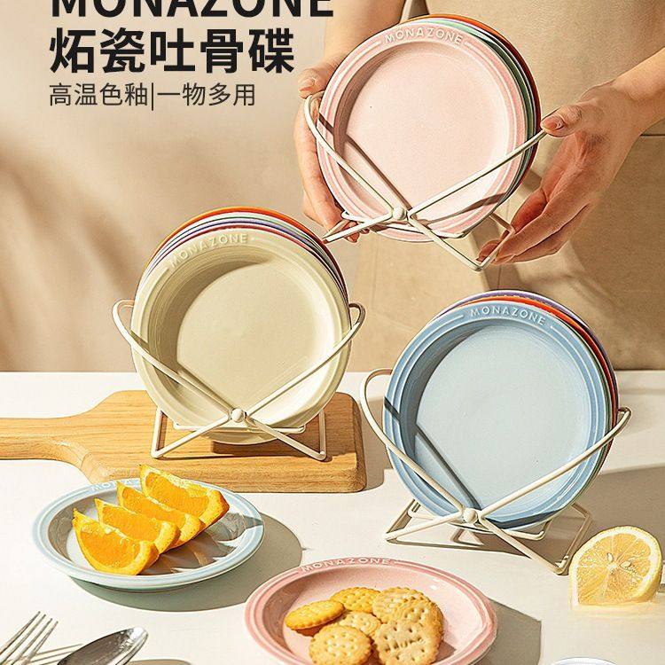 吐骨碟家用新款陶瓷小碟子食品级调料碟盘子绢花不可以无,餐饮具,碗,淘宝优惠券,粉丝福利购,淘宝优惠卷