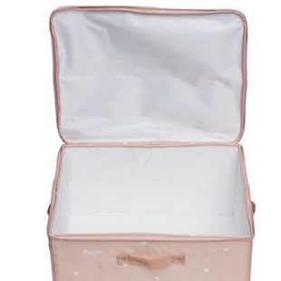 翻盖式布艺收纳箱pp板支撑衣服衣物被子杂物专属空间耐用储物箱