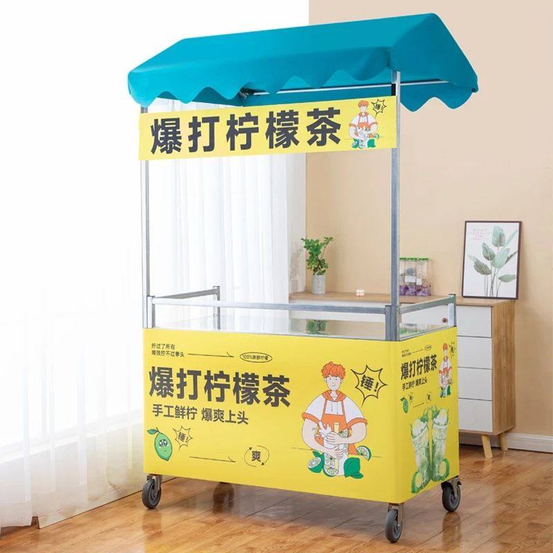 网红摆摊移动折叠摆摊车展示架带轮子小吃车摆地摊小推车夜市货架,商业/办公家具,促销架/促销车/摊位架,淘宝优惠券,粉丝福利购,淘宝优惠卷