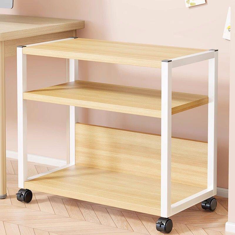 打印机置物架工位电脑主机箱托架办公室可移动落地多层文件收纳柜