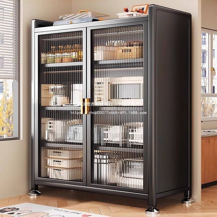 厨房餐边柜落地家用厨房储物柜多功能置物架收纳柜碗柜防尘大容量,收纳整理,收纳柜,淘宝优惠券,粉丝福利购,淘宝优惠卷