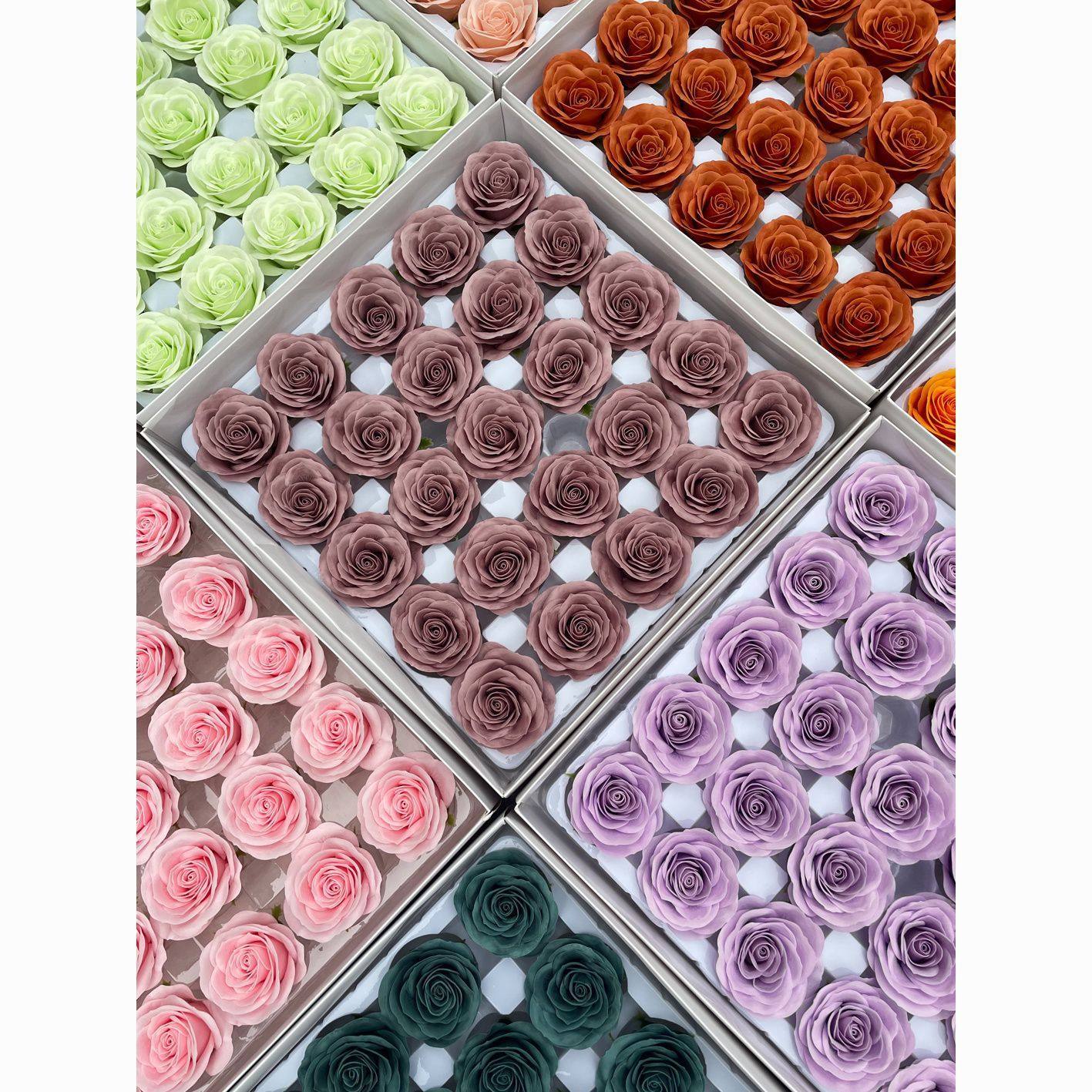 主播推荐情人节新款苏醒玫瑰永生香皂花淡雅香味diy材料花店用