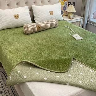 床盖新款高克重宝宝绒床单细绒防滑防静电双面两用盖毯四季通用