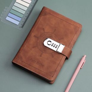 复古密码本创意学生日记本带锁笔记本日韩加厚大学生手帐本文具