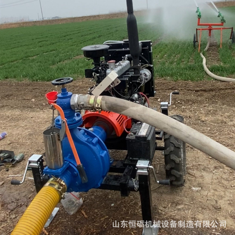 60马力柴油拖车高压水泵抗旱图片
