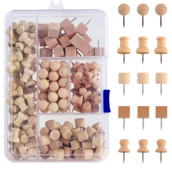 创意可爱木质图钉幼儿园装饰美工钉按钉工字钉软木板毛毡照片墙,文具电教/文化用品/商务用品,图钉/工字钉,淘宝优惠券,粉丝福利购,淘宝优惠卷