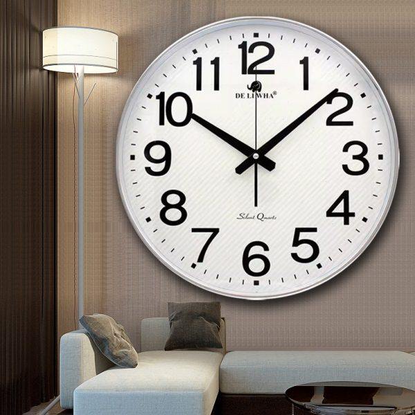 现代客厅时尚钟表卧室挂钟办公室墙钟16英寸静音圆形黑色个性时钟,家居饰品,挂钟,淘宝优惠券,粉丝福利购,淘宝优惠卷