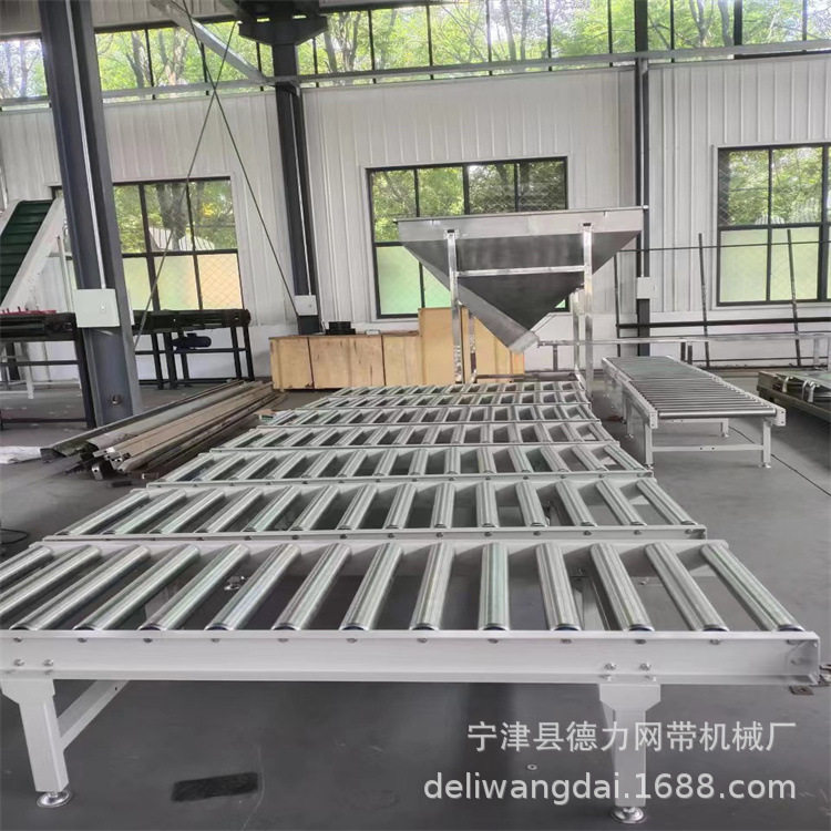 无动力滚筒输送线滚筒输送机滚筒线流水线滚筒滑道卸货神器传送线