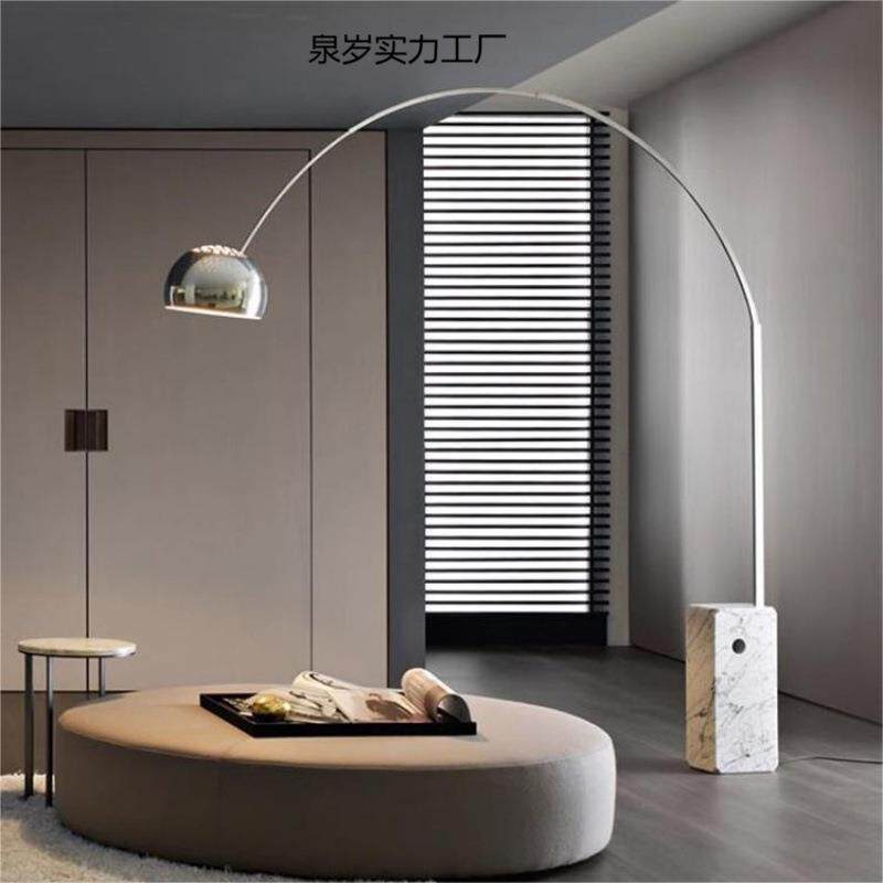 意大利时尚设计大理石灯具样板间抛物线创意展会钓