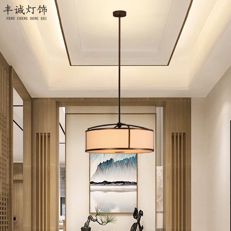 新中式吊灯客厅灯中国风简约大气卧室楼梯灯餐厅现代中式吊灯灯具