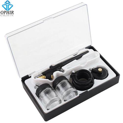 OPHIR汽车彩绘绘画涂装美工喷笔0.8mm下壶喷笔模型油漆上色 AC071