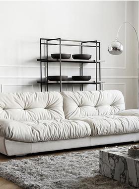 Baxter云朵沙发奶油客厅设计师直排布艺复古milano沙发白色