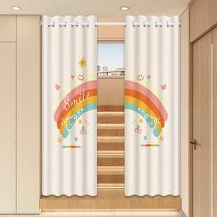 楼梯口遮挡帘客厅伸缩杆隔断帘卧室房间两边开厨房门帘过道布挂帘