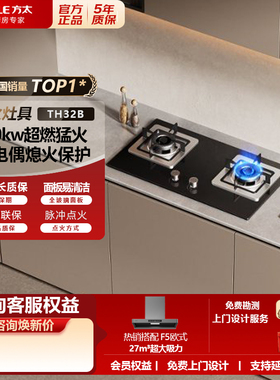 方太燃气灶TH32B双灶嵌入式家用厨房灶具 大火力新品