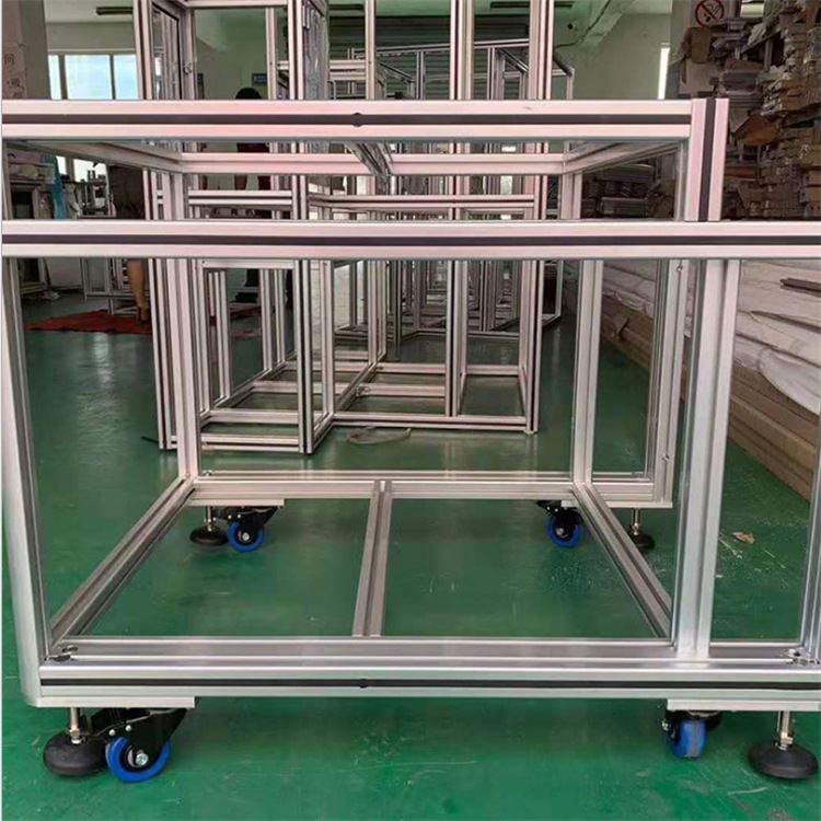 速发铝型材框架铝型材机架子铝材架型材支架设备框架 .铝合金型