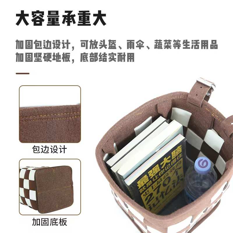 单车包邮车篮车筐前篮自行车电动B车折叠车车篓毛毡菜篮子挂篮前