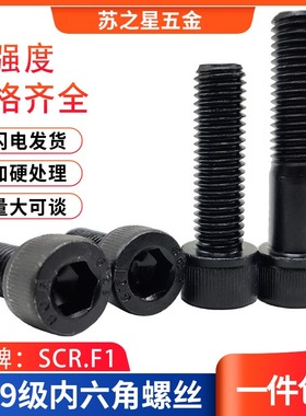 12.9级内六角螺丝螺钉螺栓M16*30/35/z40/45/50/55/60--400 DIN91