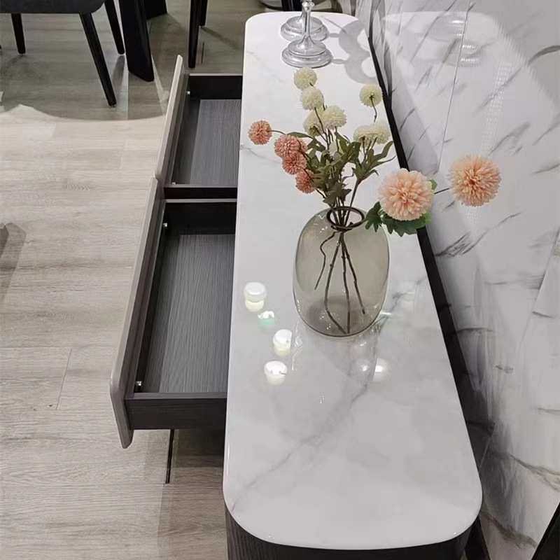 电视柜茶几客厅简约现代极简储物微晶石极简茶几电视柜厂家直销