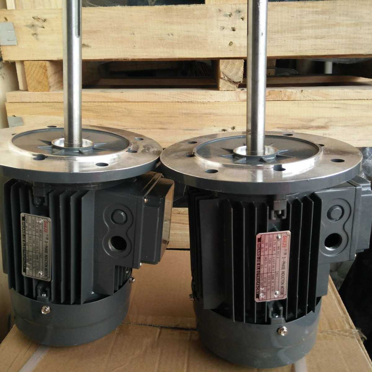 烤箱专用电机SHEJE升捷长轴铝壳电机MS802-4 0.75KW 4P 轴长150/2