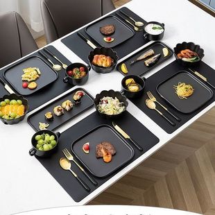 西餐餐盘全套家用吃牛排刀叉盘子套装组合创意网红高级感摆盘餐具