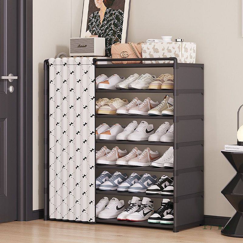 简易鞋柜入户玄关门口落地多层防尘鞋架出租房用大容量收纳置物架,住宅家具,鞋架,淘宝优惠券,粉丝福利购,淘宝优惠卷