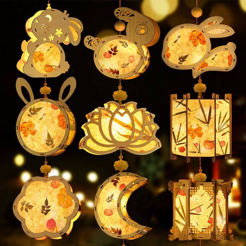 中秋节灯笼手工材料包手提古风花灯挂件儿童汉服宫灯摆摊发光2025,节庆用品/礼品,灯笼,淘宝优惠券,粉丝福利购,淘宝优惠卷