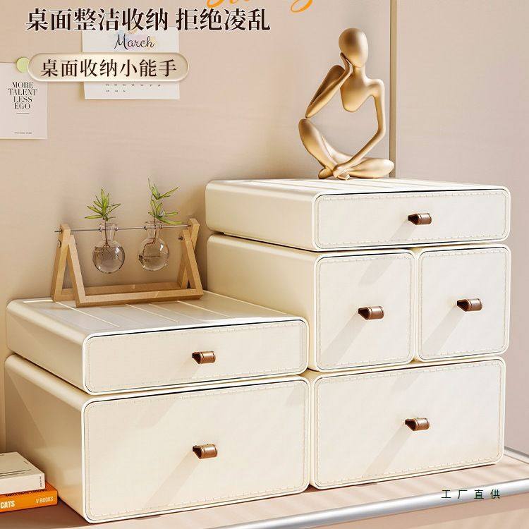 玄关收纳盒入户门钥匙口罩鞋柜高档桌面上摆件进门抽屉式整理盒子