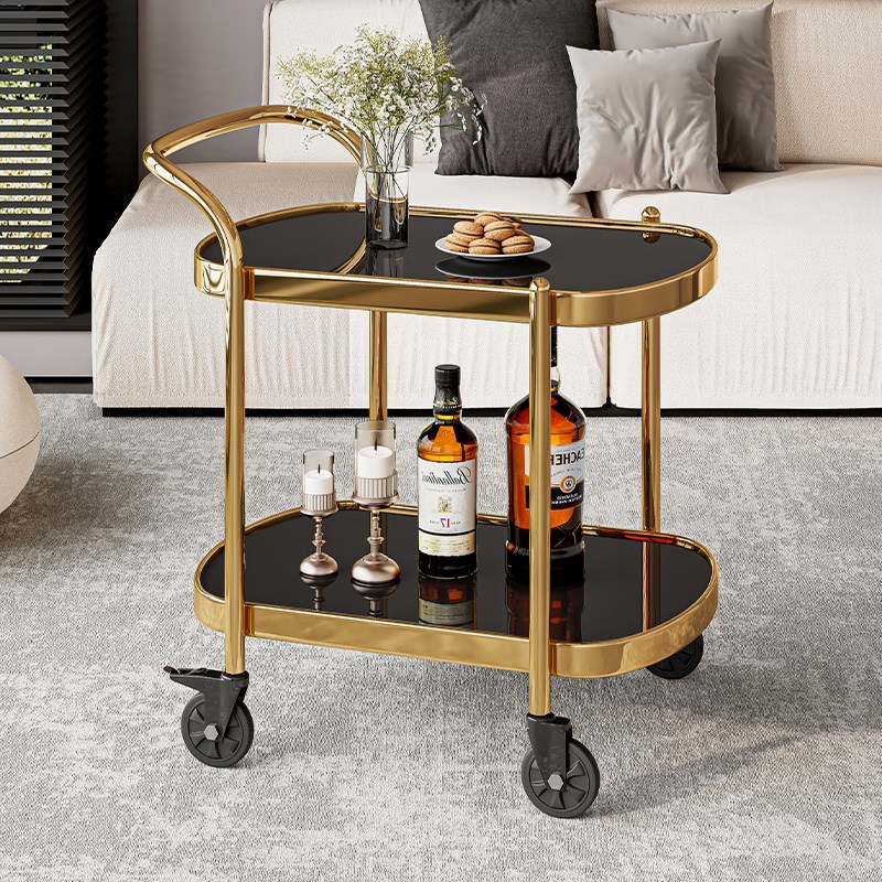 可移动边几小推车简n约茶几沙发角几客厅轻奢餐边柜酒水餐车置物