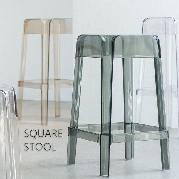 北欧透明亚克力椅子吧凳水晶高脚方凳时尚凳子现代简约塑料吧台椅