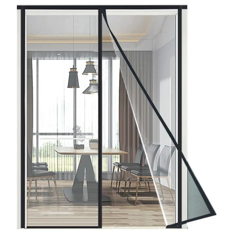 空调房专用门帘全磁铁条透明空调门B帘防走冷气防风挡风隔断窗磁