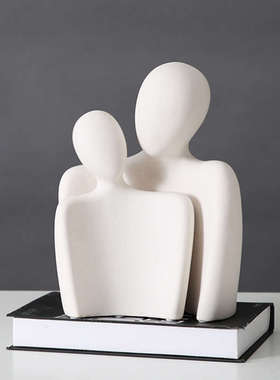 现代抽象艺术意式极简摆件酒柜客厅玄关卧K室电视柜轻奢家居装饰