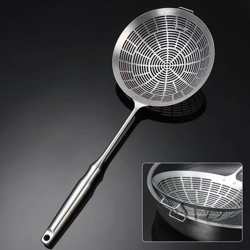 304不锈钢大号食品级油炸漏勺家用漏网捞面饺子长柄捞勺沥水笊篱,餐饮具,洗菜盆/沥水篮/漏水筛,淘宝优惠券,粉丝福利购,淘宝优惠卷