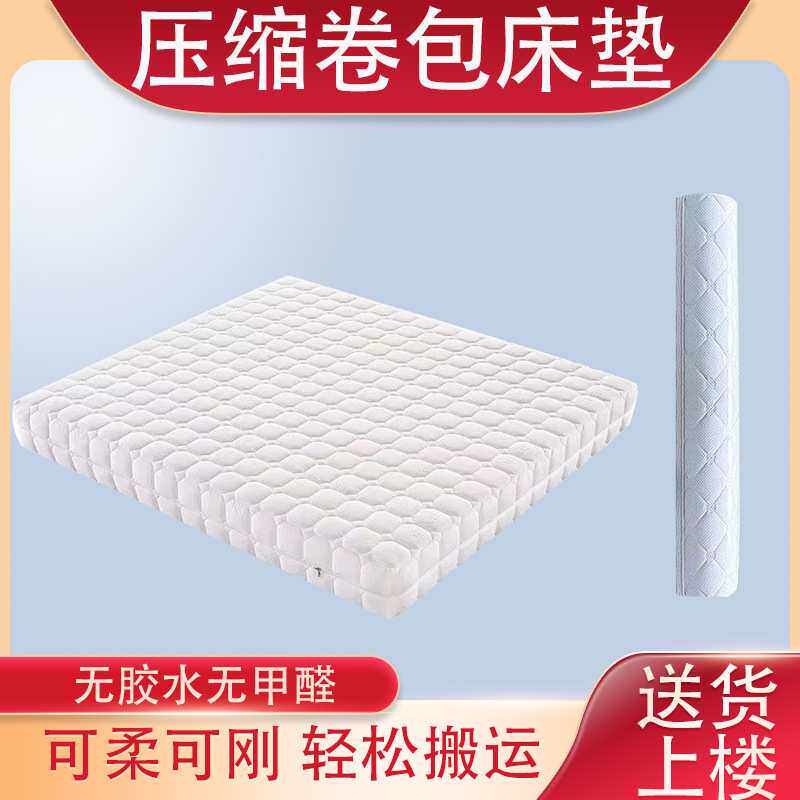 加厚舒适床垫双人压缩软床垫3d防潮可拆洗床垫两用超软席梦思床垫