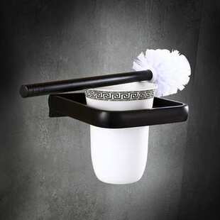 免打孔黑色复古马桶刷架卫生间马桶刷免钉厕所刷带马桶刷杯架子