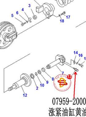 07959-20001黄油嘴PC200-6 PC200-7 PC200-8挖机配件