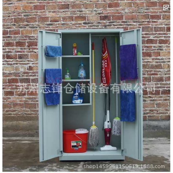 车间公共场所5S6S保洁用品柜清洁垃圾桶工具柜拖把柜收纳储物柜