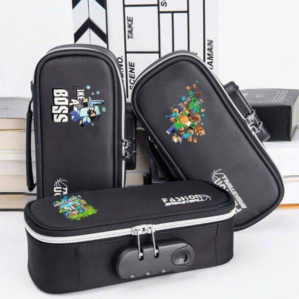 密码锁笔袋女孩 大容量帆布单层加厚双层文具盒女孩中小学生用,文具电教/文化用品/商务用品,笔袋,淘宝优惠券,粉丝福利购,淘宝优惠卷